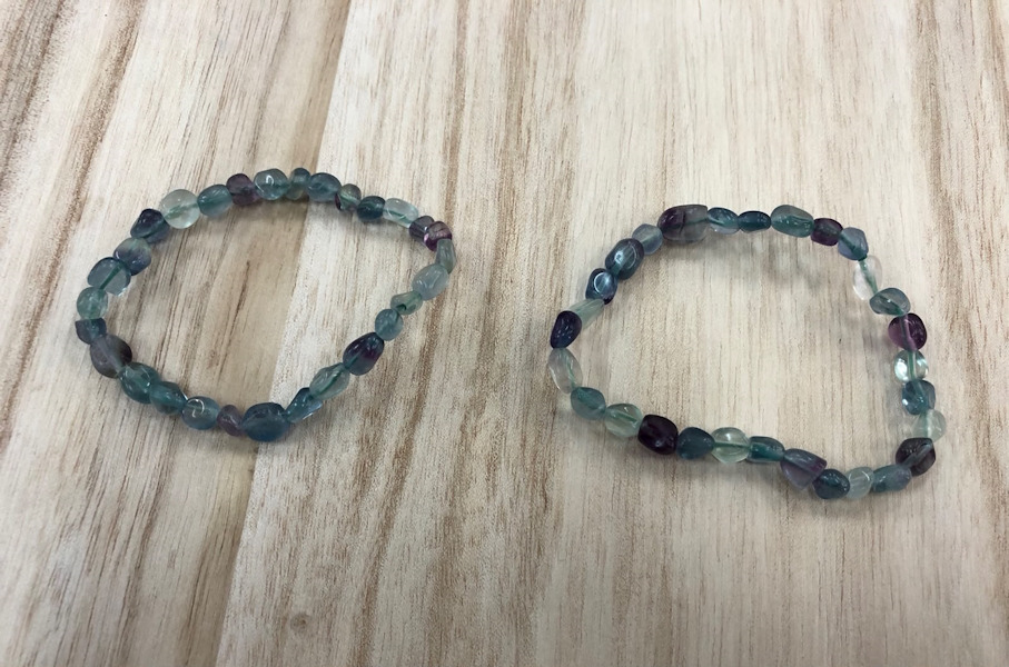 Pulsera Fluorita Arco Iris forma